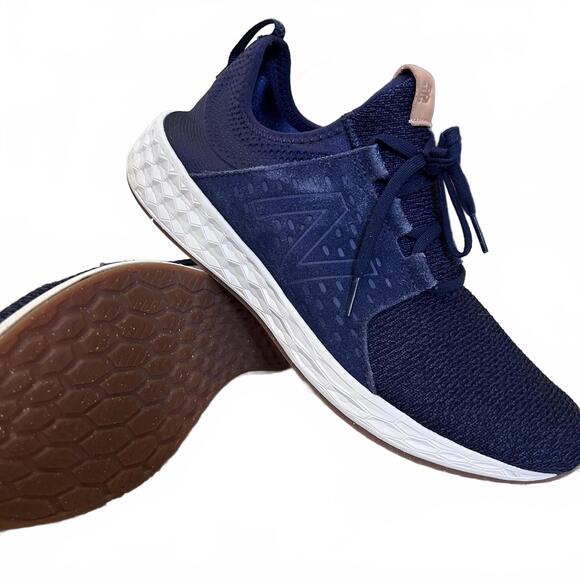 New Balance Men’s Fresh Foam Cruz Navy Running Training Sneakers Size 12.5 D - Picture 1 of 8